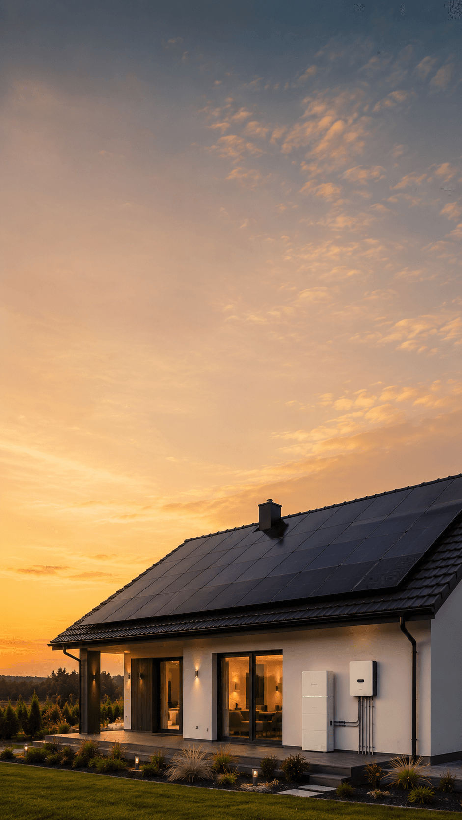 Nowoczesna instalacja fotowoltaiczna z magazynem energii